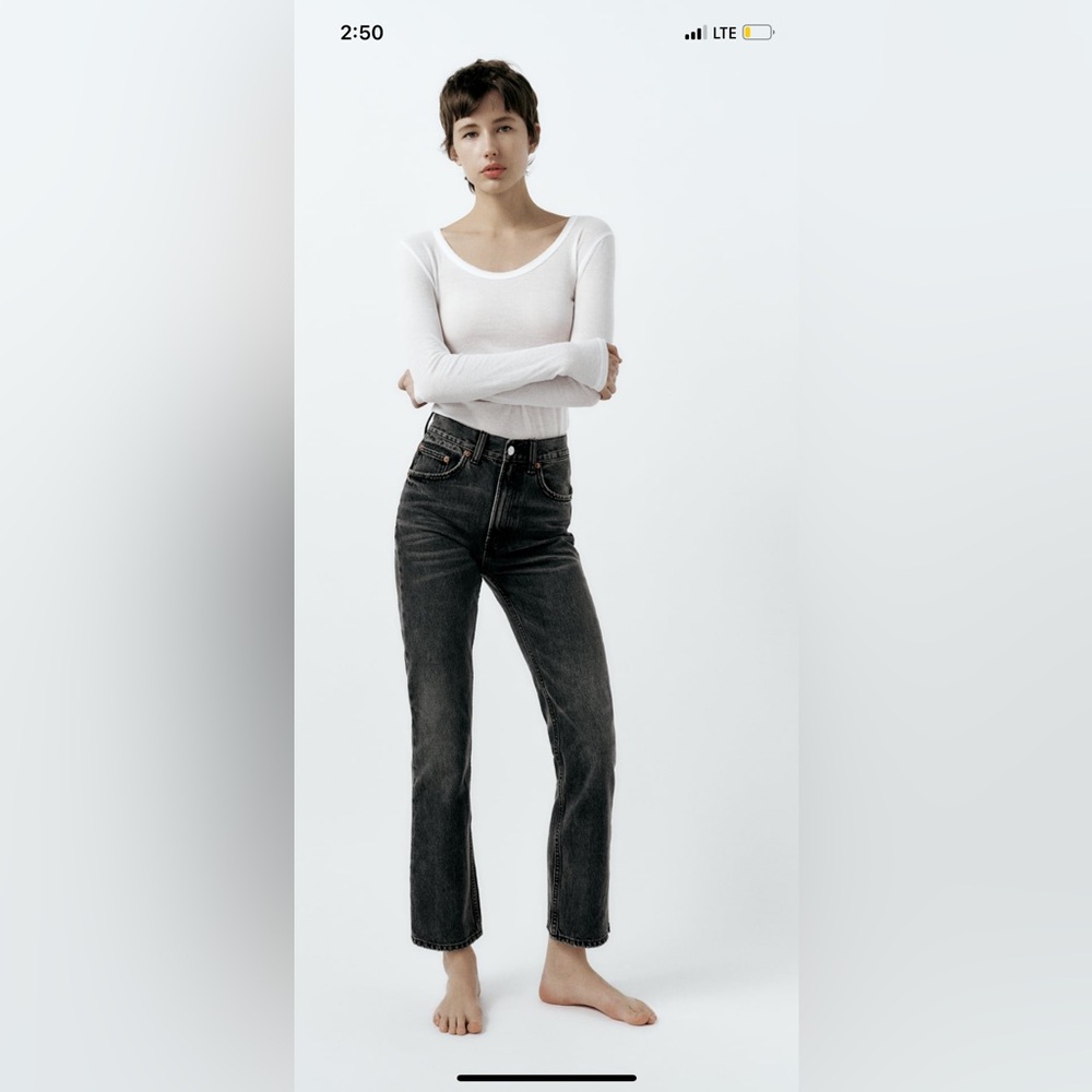 Zara TRF Straight Leg Jean